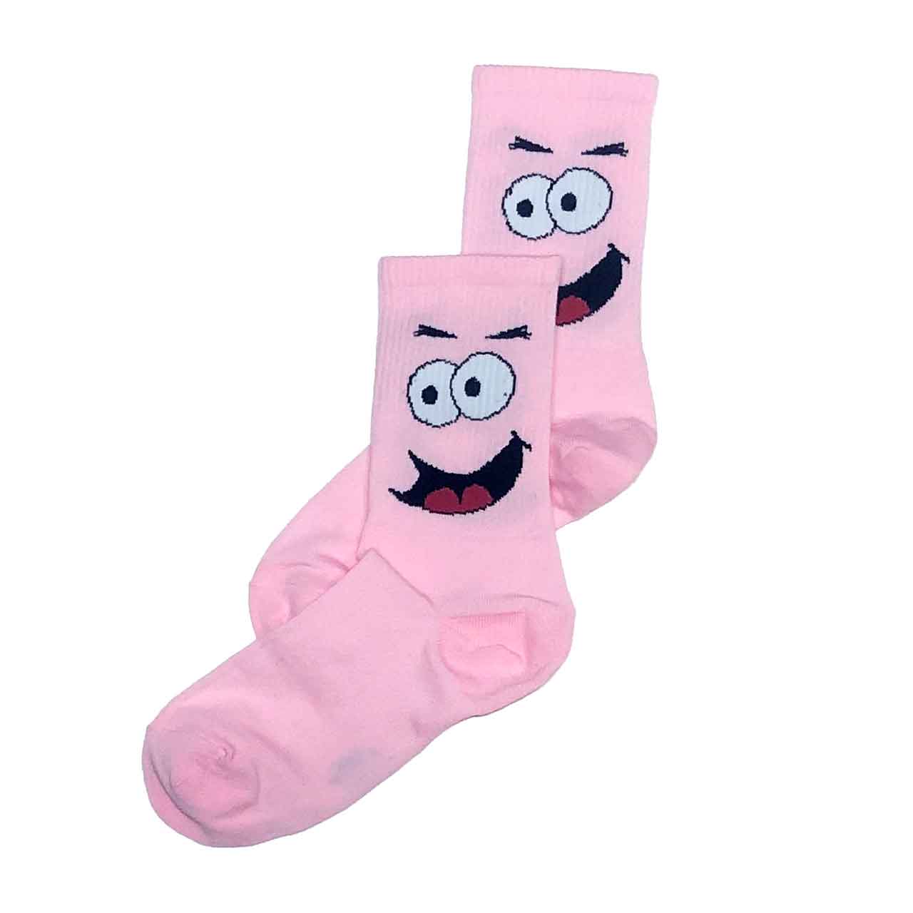 جوراب ساقدار نخی طرح پاتریک