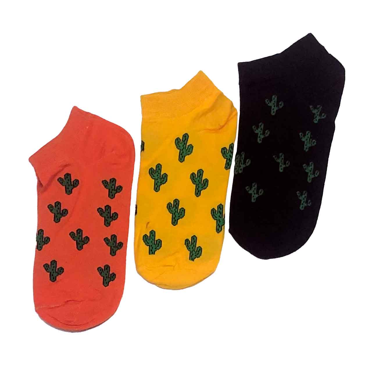 جوراب مچی نخی طرح کاکتوس