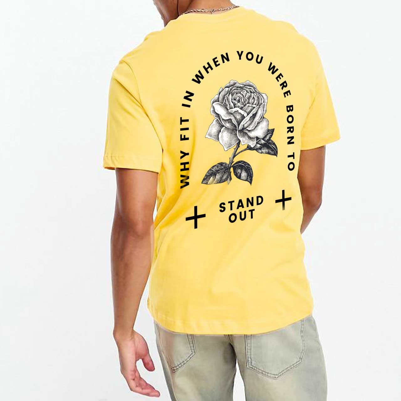 تیشرت طرح متمایز باش stand out