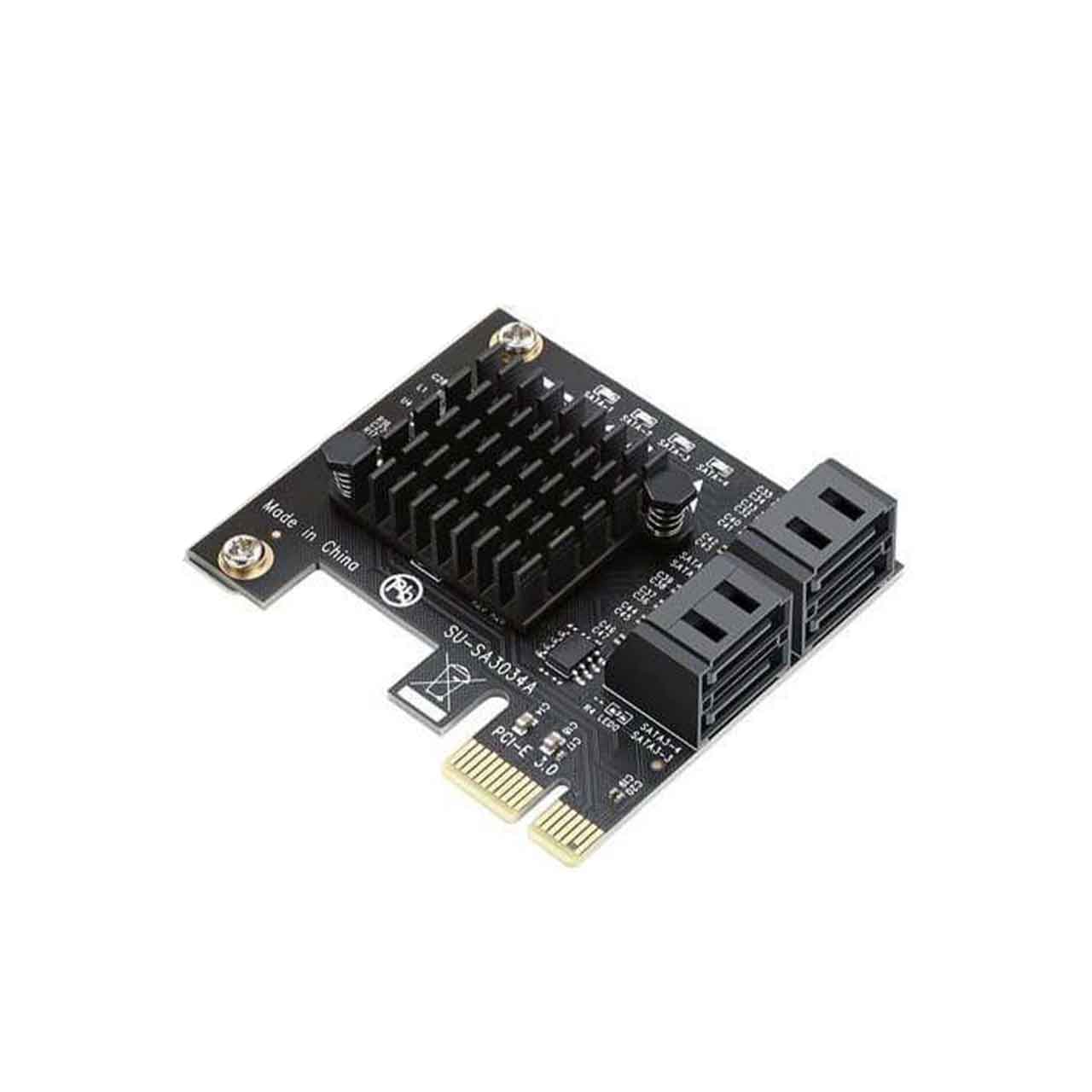 کارت ساتا SATA III چهار پورت PCI-e